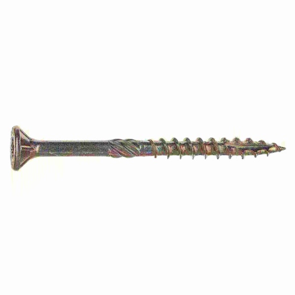 Saberdrive Wood Screw, #9, 2-1/4 in, Zinc Yellow Steel Flat Head Torx Drive, 120 PK 09290 - main